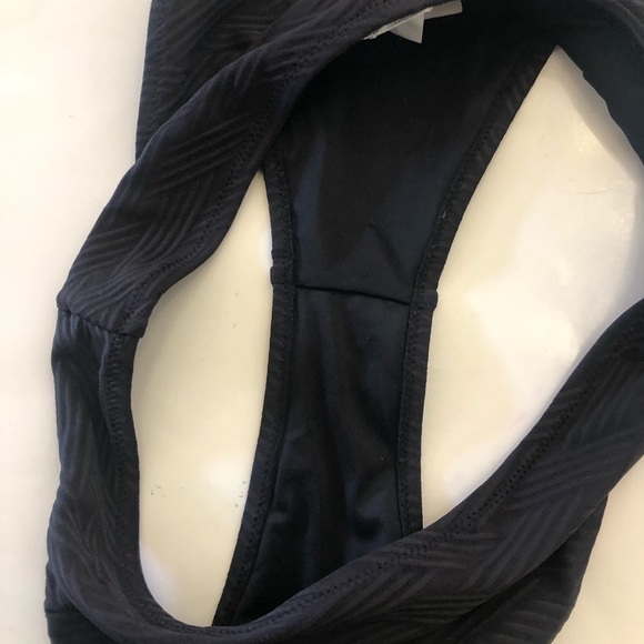 Cups-he Texturized Underwire Light Blue Black High Cut Bikini Set Swimwear SZ M - Picture 9 of 11